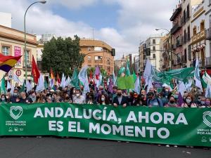 Pancarta de Unidas Podemos. 