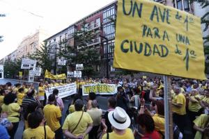 Manifestación por el soterramiento del AVE.