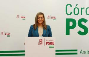 María Jesús Serrano en rueda de prensa.