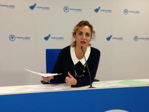 Marta Nievas, en rueda de prensa.