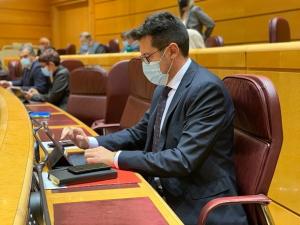 Alejandro Zubeldia, en el Senado.