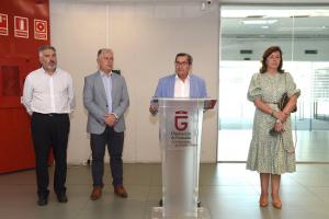 Concentración en la Diputación.