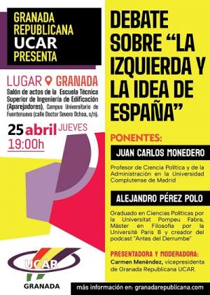 Cartel del debate.