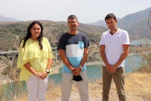 Alejandra Durán con Pedro Honrubia y Manuel Ríos.