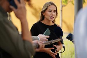 Noelia Núñez, pillada mintiendo en su currículum, en una imagen de archivo.