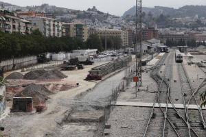 Aspecto de la estación al inicio de las obras del AVE.