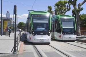 Parada del Metro en Armilla.