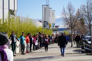 Movilización el pasado 29 de diciembre por la autonomía del Parque de las Ciencias. 