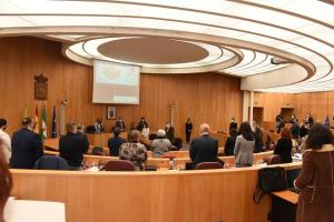 Imagen del pleno que aprobó, este lunes, el presupuesto de la Diputación.
