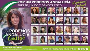 Candidatura de Martina Velarde, con fuerte presencia granadina.