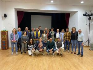 Representantes del PP en la comarca.