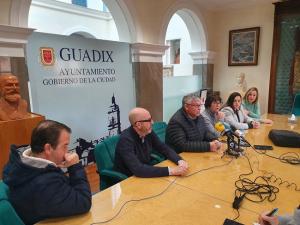 El alcalde de Guadix este martes en rueda de prensa.