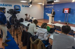 Jorge Saavedra, en rueda de prensa.