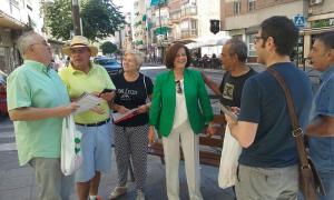 José María Rueda con la consejera María José Sánchez en el Zaidín.