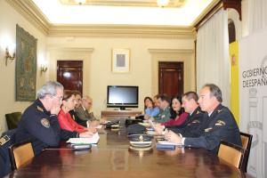 Reunión de coordinación de seguridad celebrada este martes. 