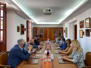 Reunión de los ediles del PP con el Colegio de Abogados. 