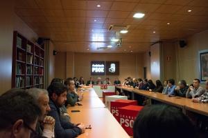 Reunión celebrada en Granada en febrero de este año para reivindicar la línea.