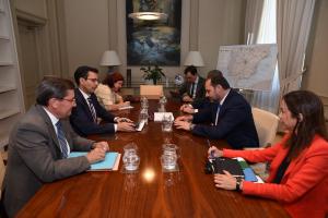 Reunión en Madrid con el ministro de Fomento, el secretario de Estado de Infraestructuras y la presidenta de Adif.