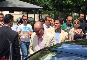 Don Juan Carlos, en una visita a Granada en 2016.