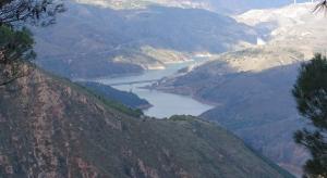 Vista del embalse de Rules desde la Sierra de Lújar.