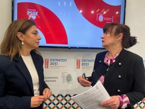 Las concejalas Raquel Ruz y Eva Fernández.