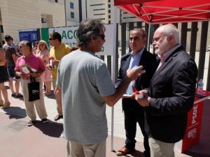 Martínez Olmos y Cámara a las puertas del nuevo Clínico.