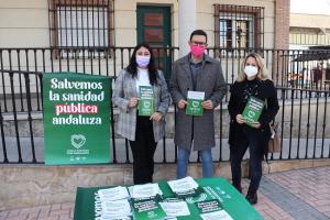 Presentación de la campaña 'Salvemos la sanidad pública andaluza'