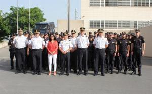Inmaculada López Calahorra en una reciente visita a la Jefatura de Policía.