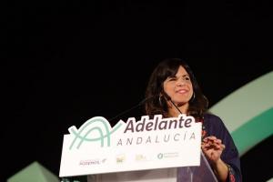 La presidenta del grupo parlamentario de Adelante Andalucía, Teresa Rodríguez, en una foto de archivo.
