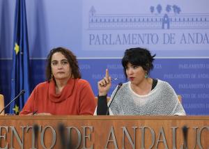 Teresa Rodríguez y Ángela Aguilera en una imagen de archivo.