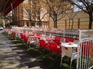 Terraza recogida tras decretarse el estado de alarma.