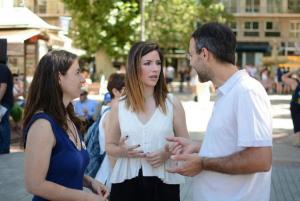 Marta Gutiérrez, Ana Terrón y Alberto Mataranz.