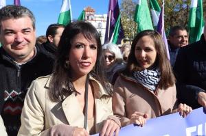 Martina Velarde junto a Ione Belarra en una imagen de archivo.