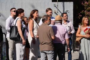 Visita de concejales socialistas a Casería de Montijo.