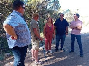 Visita de Francisco Puentedura, candidato al Senado por Sumar, al Barranco de Víznar.