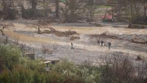 Impactante imagen de los destrozos en Quéntar. 