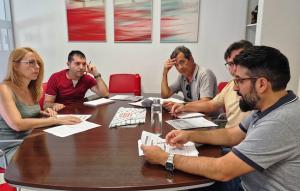Representantes de CCOO e IU de Motril.