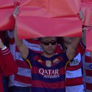 Hasta los del Barcelona se sumaron al 'tifo'.