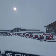 Esta noche se activarán todos los caños de nieve producida.