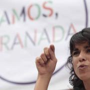 Teresa Rodríguez durante su intervención.